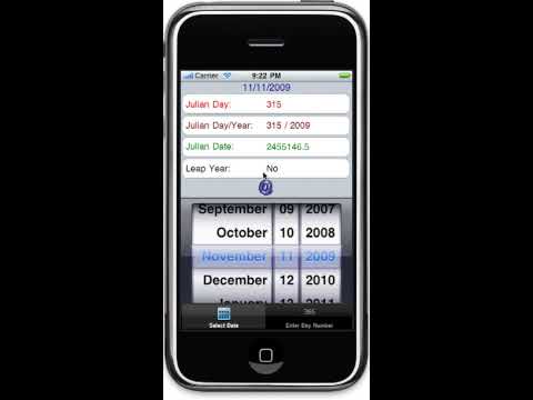 Converting Julian days into date and time in excel. iPhone Julian Day Calcu...