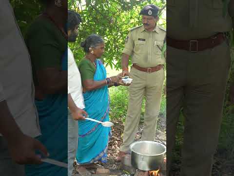 DCP tho chicken Millets biryani | Karimnagar | gangavva | My village show  | #food #shorts