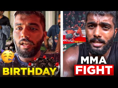 Birthday day vlog || mma fight live 😳