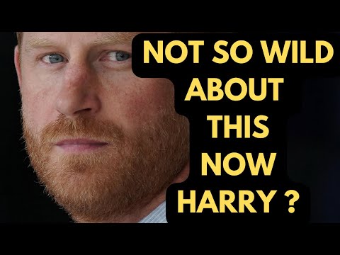 HARRY - NOT SO WILD ABOUT THIS NOW ..LATEST #princeharrry #meghan #meghanmarkle