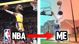 RECREATING ICONI NBA DUNKS BUT THEY GER HARDER!