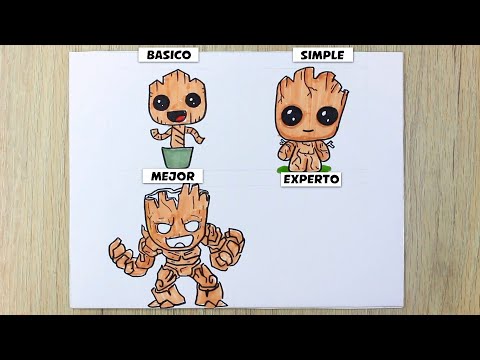 Drawing and Coloring GROOT - 2024 -Transformations ⭐How to Draw GROOT