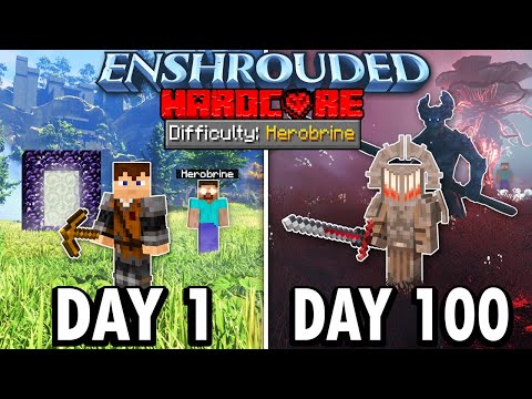 I Survived 100 Days in Enshrouded as a Hardcore Minecraft Youtuber…