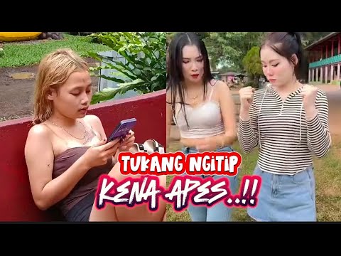 kumpulan tik tok lucu viral bikin ngakak.....!! tukang ngitip kena apes