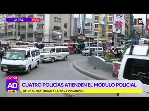 Cuatro policías atienden el módulo policial