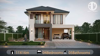 AD - 02Storey House: 11X16m