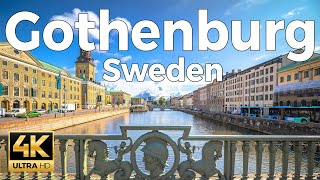 Gothenburg (Göteborg), Sweden Walking Tour 4k - With Captions
