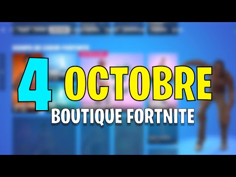 BOUTIQUE FORTNITE D'AUJOURD'HUI 4 OCTOBRE 2024! (BOUTIQUE DU JOUR!)