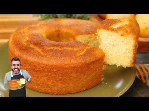 INCRÍVEL! BOLO DE LARANJA FOFINHO COM POUCOS INGREDIENTES - SUPER FÁCIL - Receitas de Pai