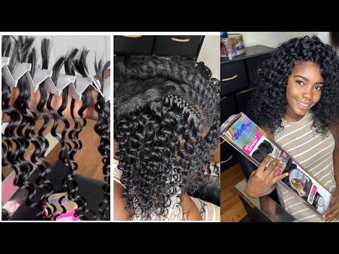 #590. TIME SAVER!!!! SPLITTED AND DIVIDED HUMAN HAIR; JANET COLLECTION, EZ SPLIT BOHO STYLE,