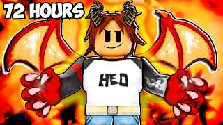 I Spent 72 HOURS to get New DRACO Race in Blox Fruits!
