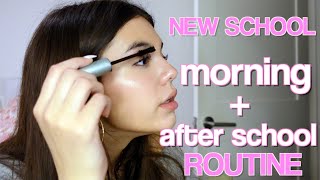 Morning & After School Routine at my NEW SCHOOL - GRWM & Shopping
