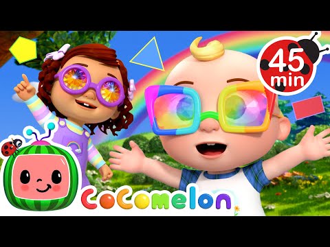 Learning Fun Colors and Shapes for Kids! 🌈 + MORE CoComelon Nursery Rhymes & Kids Songs