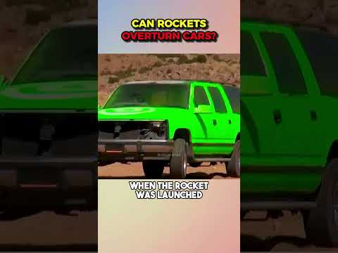 Can Rockets Overturn Cars? #shorts  #facts