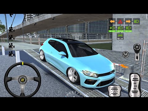 Car Parking 2025 - New Blue Hatchback Car Parking Simulator Game 3D - Car Game Android Gameplay