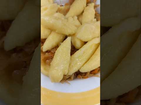 Ленивые вареники с капустой и картошкой
