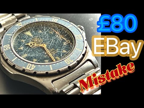 GUTTED I ruined the dial - RARE moon dust edition tag heuer restoration