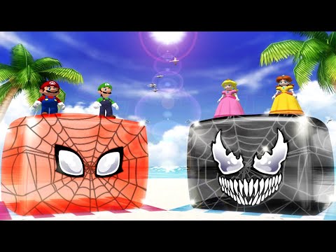 Mario Party 4 Minigames - Mario Vs Luigi Vs Peach Vs Daisy (Master Difficulty)