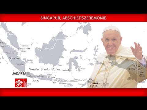 Singapur, Abschiedszeremonie, 13. September 2024, Papst Franziskus