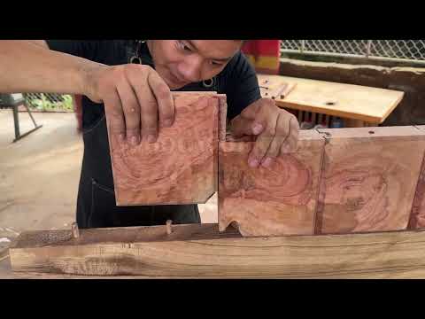 Transforming Old Tree Stumps: The Cutest DIY Rustic Coffee Table!