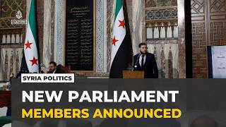 YouTube video thumbnail: Syria Parliament Appointments: Remaining 70 Members of People's Assembly Announced