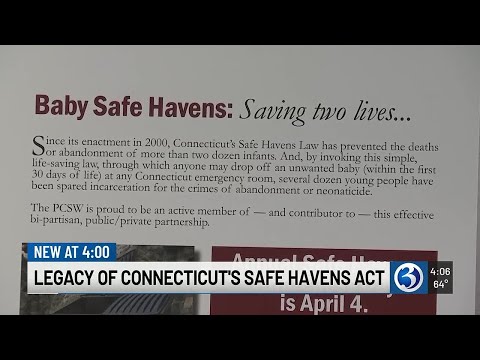 YouTube video thumbnail: Connecticut Safe Havens Act Credited With Saving Dozens of Lives