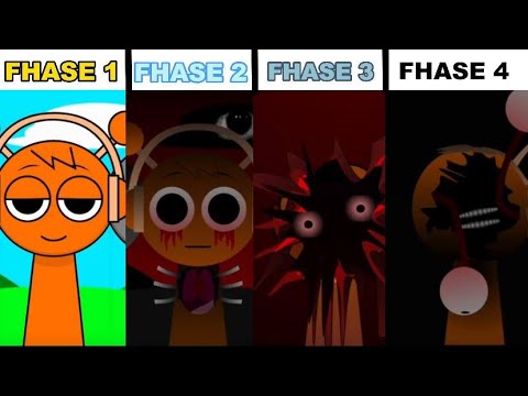 Phase 1 VS Phase 2 VS Phase 3 VS Phase 4 in Incredibox Sprunki