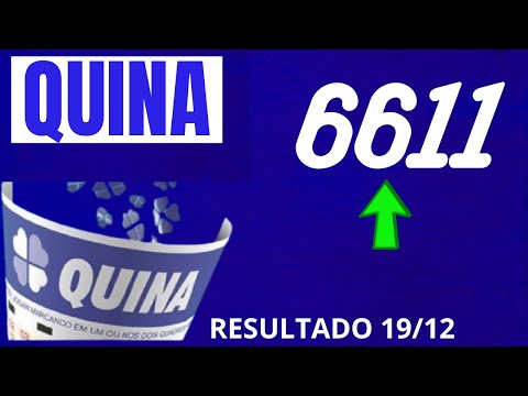 Quina 6611 - Resultado da Quina de Hoje Concurso 6611