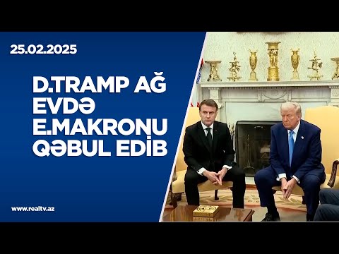 D.Tramp Ağ Evdə Emmanuel Makronu qəbul edib