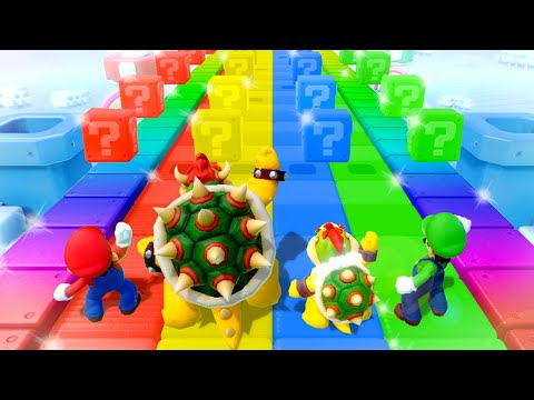 Super Mario Party Minigames - Mario Vs Bowser Vs Bowser Jr. Vs Luigi (Master Difficulty)