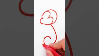 Turn Numbers into a Monkey! 🐵🧠 Simple Drawing Hack for Kids #easy #art #shorts
