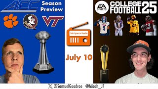 ACC season preview | Our top rebuilds for CFB 25 | MLB All-Star roster reactions | SM July 10