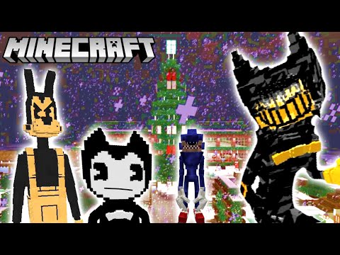 BENDY AND BORIS PLAY THE INK DEMON'S CHRISTMAS GAME! (BATIM Minecraft Christmas 2024)