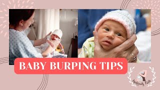 BABY BURPING TIPS! HOW TO BURP A NEWBORN BABY! FOR FIRST TIME MOMS!
