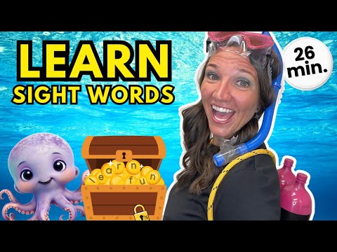 Learn SIGHT WORDS for Kids| Learning Videos for Preschoolers | Under the Sea Adventure