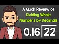 Dividing Whole Numbers by Decimals Explained