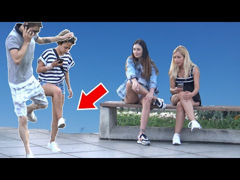 stepping over nothing prank - AWESOME REACTIONS -Best of Just For Laughs