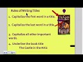 Writing Book Titles Correctly