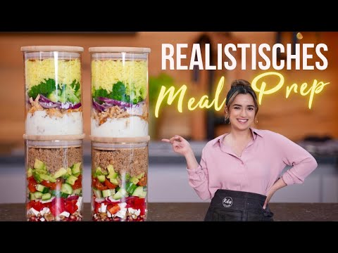 Euer MEAL-PREP für die NÄCHSTEN 4 TAGE! 😍🥒 I Gesund & einfach gemacht