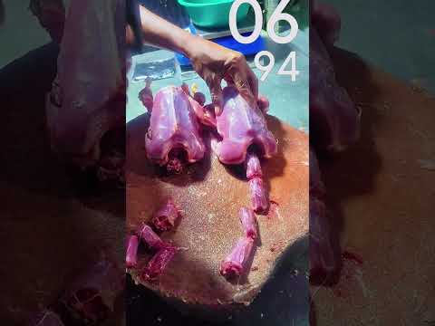 Duck Cutting #Skin Out Desi Duck cutting #Streetfoods #Chickenrecipes #Shorts