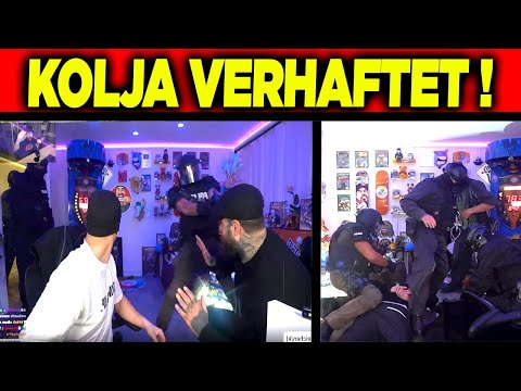 KOLJA GOLDSTEIN LIVE VON DER POLIZEI FESTGENOMMEN ! RAZZIA BEI DANIEL SLUMP LIVE AUF TWITCH !