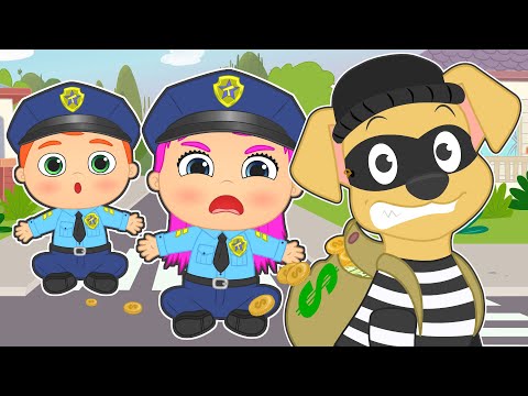 BEBÉS ALEX Y LILY 👮‍♀️💰 Disfraces de Policías vs Ladrones