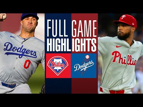 Los Angeles Dodgers vs Philadelphia Phillies Full Game Highlights | 2024 Baseball Highlights