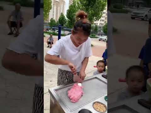 Ice Cream Rolls N1| ice cream | ice cream on Street-رول آيس ك#MyYouTubeRecipe#Shorts
