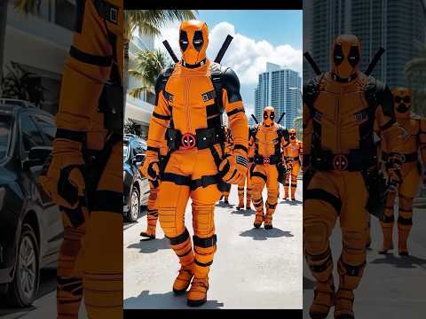 DEADPOOL CLONES IN MIAMI | AI #deadpool #marvel