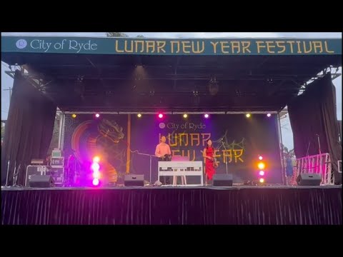 Justine Zhang and Alan Chan Eastwood Ryde Council Luner New Year Performance 2025