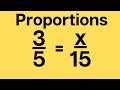 Understanding Proportions and Cross Multiplication