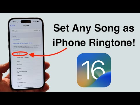 (iOS 16) How to set ANY Song as iPhone Ringtone - Free and No Computer!