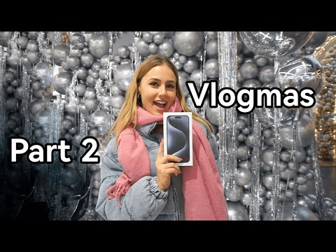 VLOGMAS 2023 Part 2 | Iphone unboxing, city Christmas tree