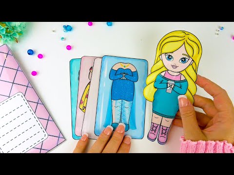 DIY Paper Doll Elsa Dressing up and Unboxing | Satisfying ASMR